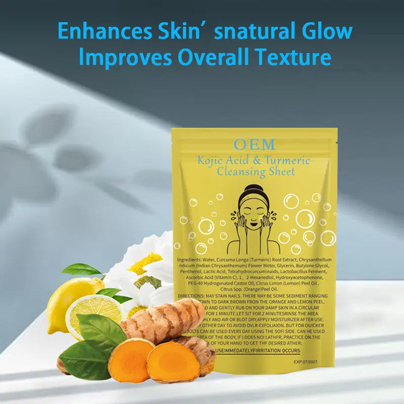 Kojic Acid Turmeric Cleaning Pad Gently Brightening