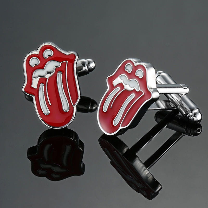 Rolling Stones Red Lip Cufflinks