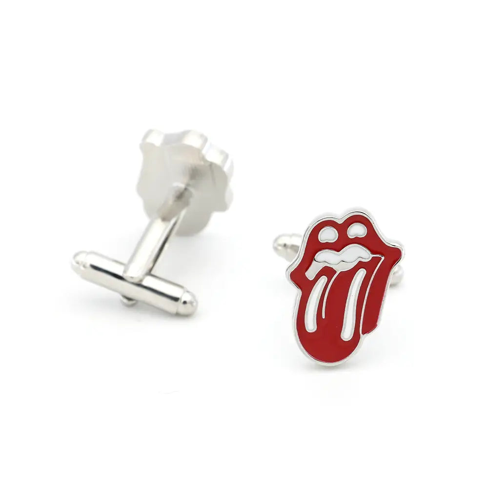 Rolling Stones Red Lip Cufflinks