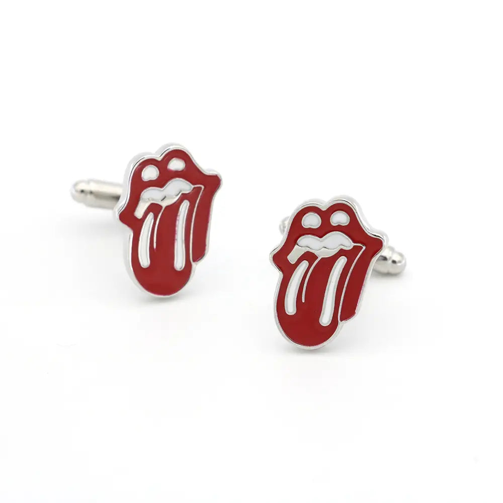 Rolling Stones Red Lip Cufflinks