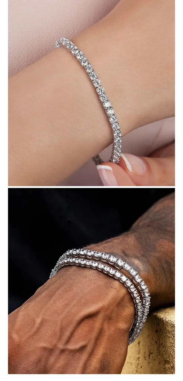 Sterling Silver Tennis Bracelet