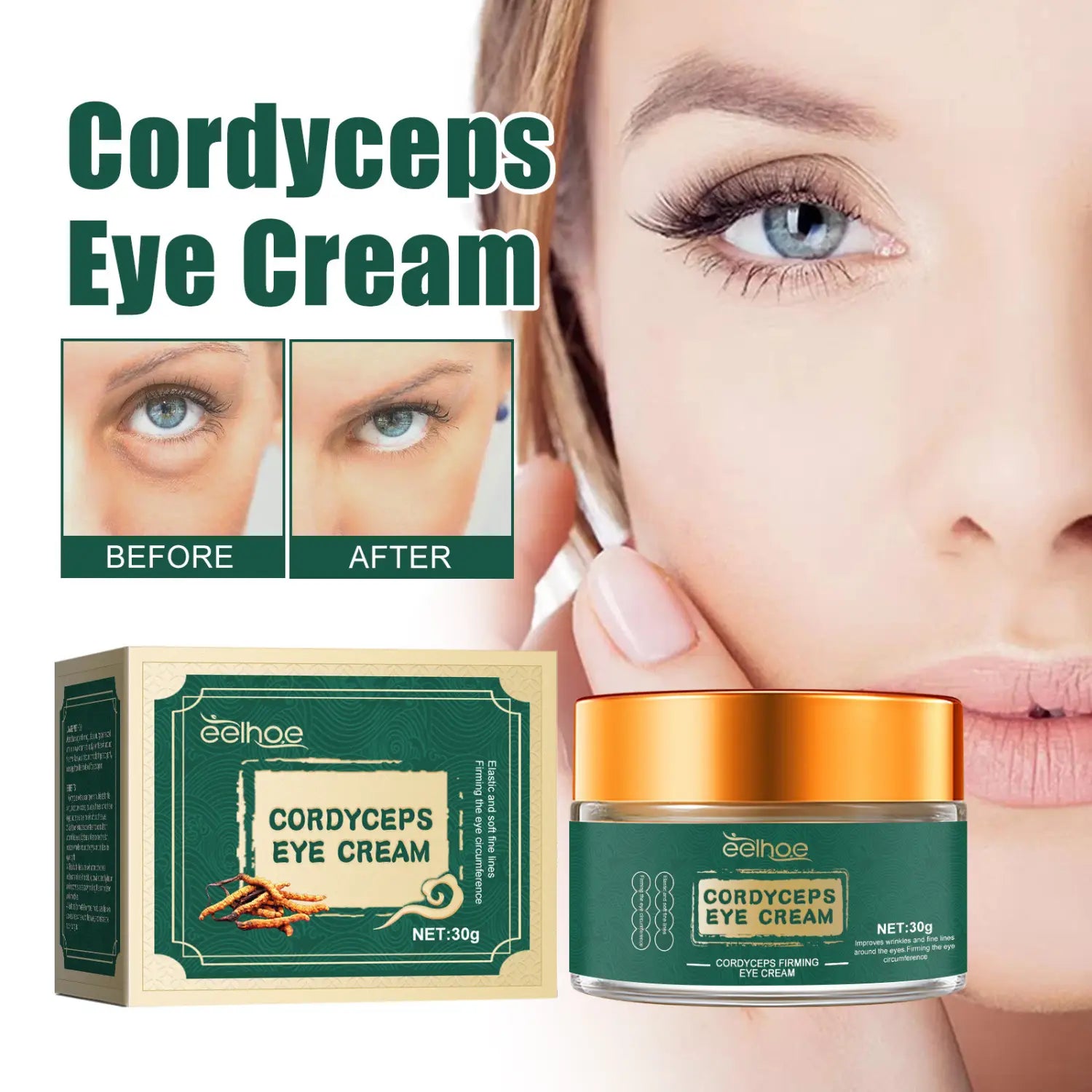 Cordyceps Eye Cream Fade Bags And Dark Circle Fine Lines