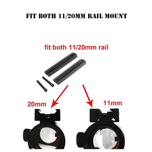 1x40RD Red Green Dot Scope Sight Hunting Optics Holographic Tactical Sight 11/20mm Mount Rifle Sights Airgun Scope