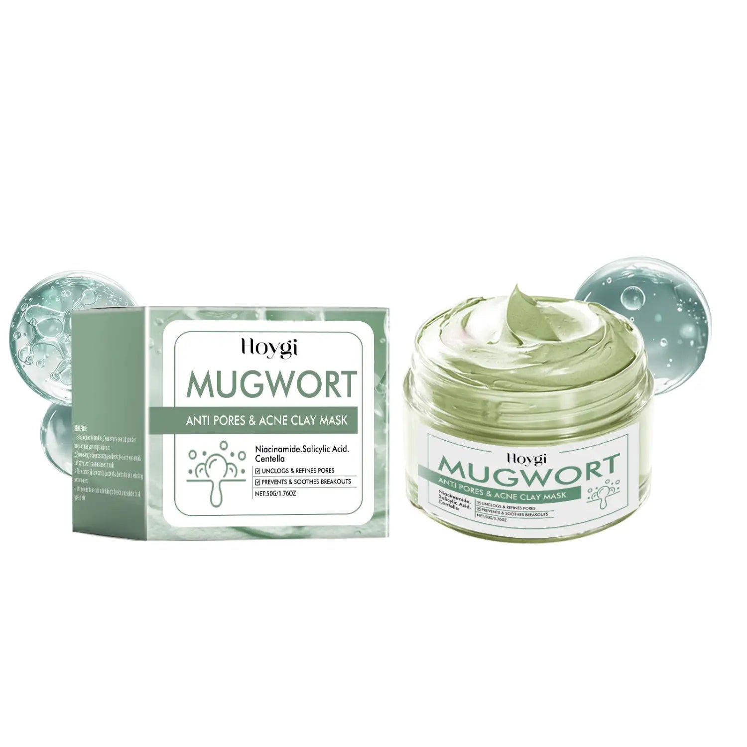 Mugwort Anti Pores Acne Clay Mask