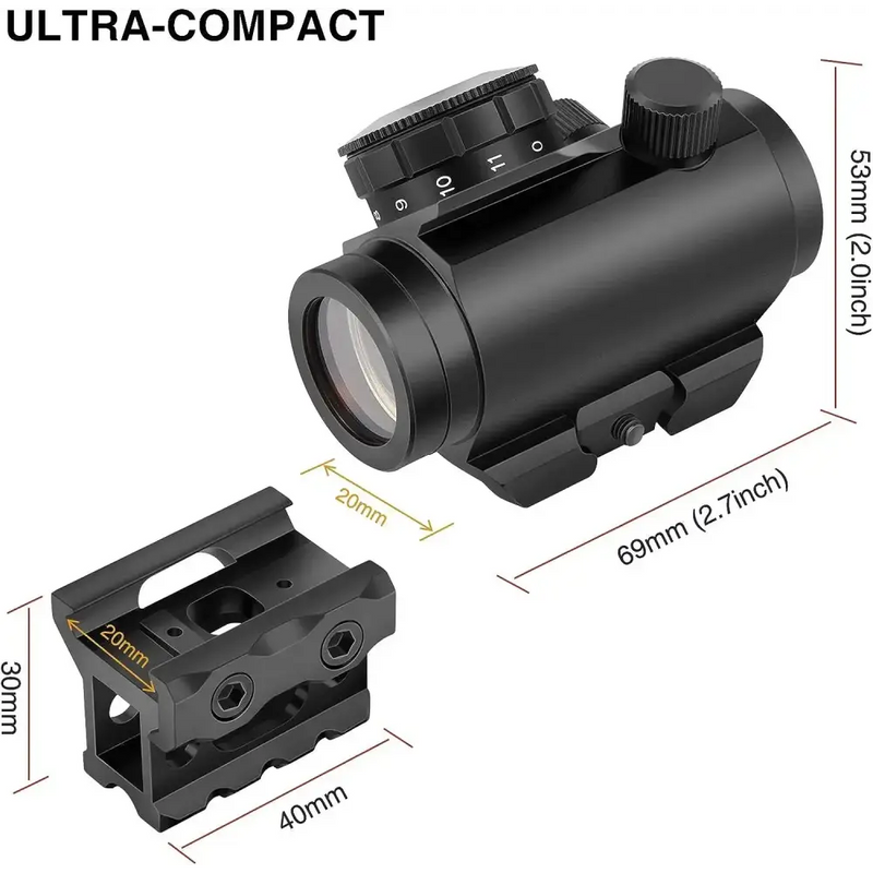 2MOA Red Dot Sight Reflex Sight - Gun Optics