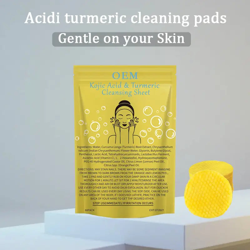 Kojic Acid Turmeric Cleaning Pad Gently Brightening