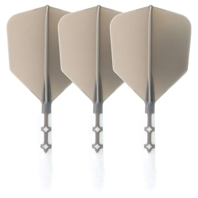 CUESOUL 929 New Launch ROST T19 Integrated Dart Shaft and Flights Big Wing Shape,Set of 3-Grey