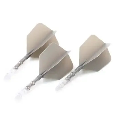 CUESOUL 929 New Launch ROST T19 Integrated Dart Shaft and Flights Big Wing Shape,Set of 3-Grey