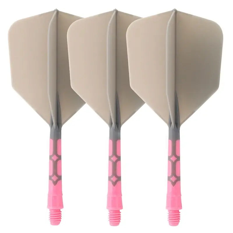 CUESOUL 929 New Launch ROST T19 Integrated Dart Shaft and Flights Big Wing Shape,Set of 3-Grey