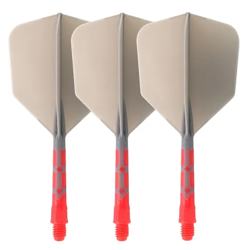 CUESOUL 929 New Launch ROST T19 Integrated Dart Shaft and Flights Big Wing Shape,Set of 3-Grey