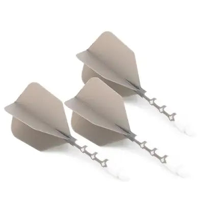 CUESOUL 929 New Launch ROST T19 Integrated Dart Shaft and Flights Big Wing Shape,Set of 3-Grey