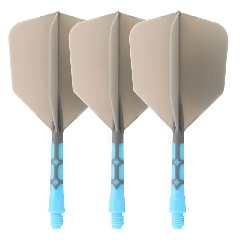 CUESOUL 929 New Launch ROST T19 Integrated Dart Shaft and Flights Big Wing Shape,Set of 3-Grey