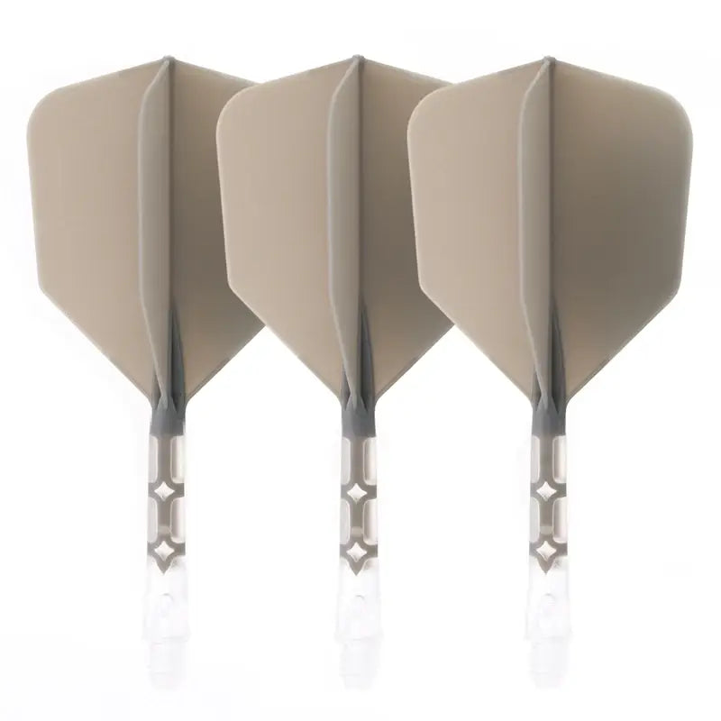 CUESOUL 929 New Launch ROST T19 Integrated Dart Shaft and Flights Big Wing Shape,Set of 3-Grey