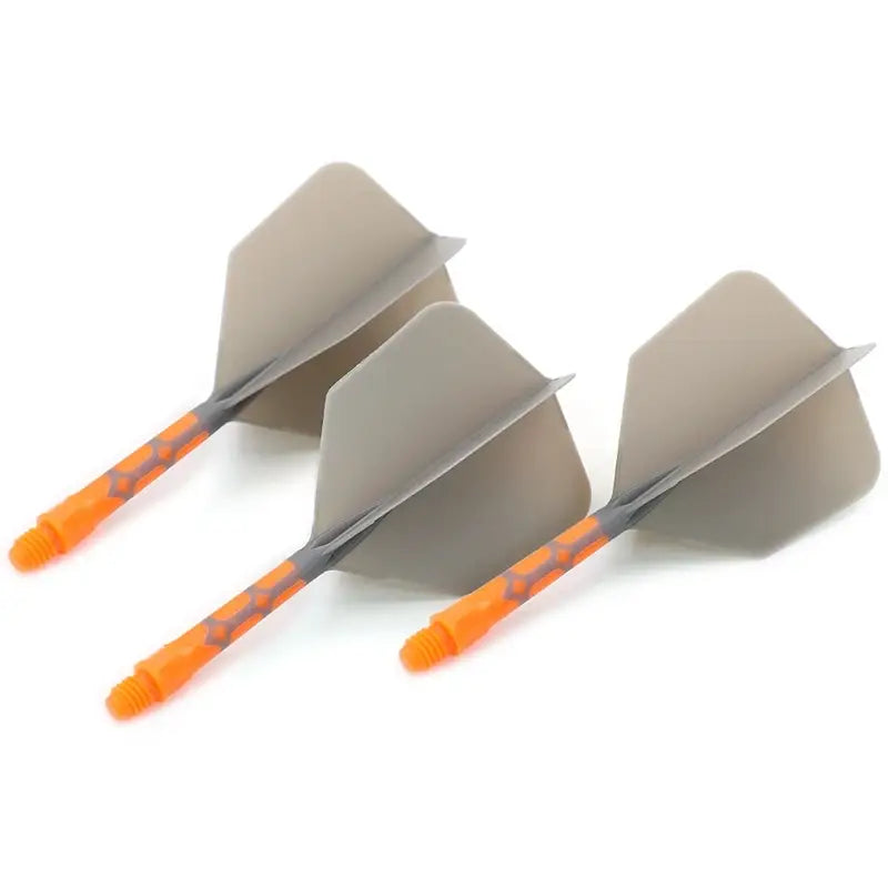 CUESOUL 929 New Launch ROST T19 Integrated Dart Shaft and Flights Big Wing Shape,Set of 3-Grey