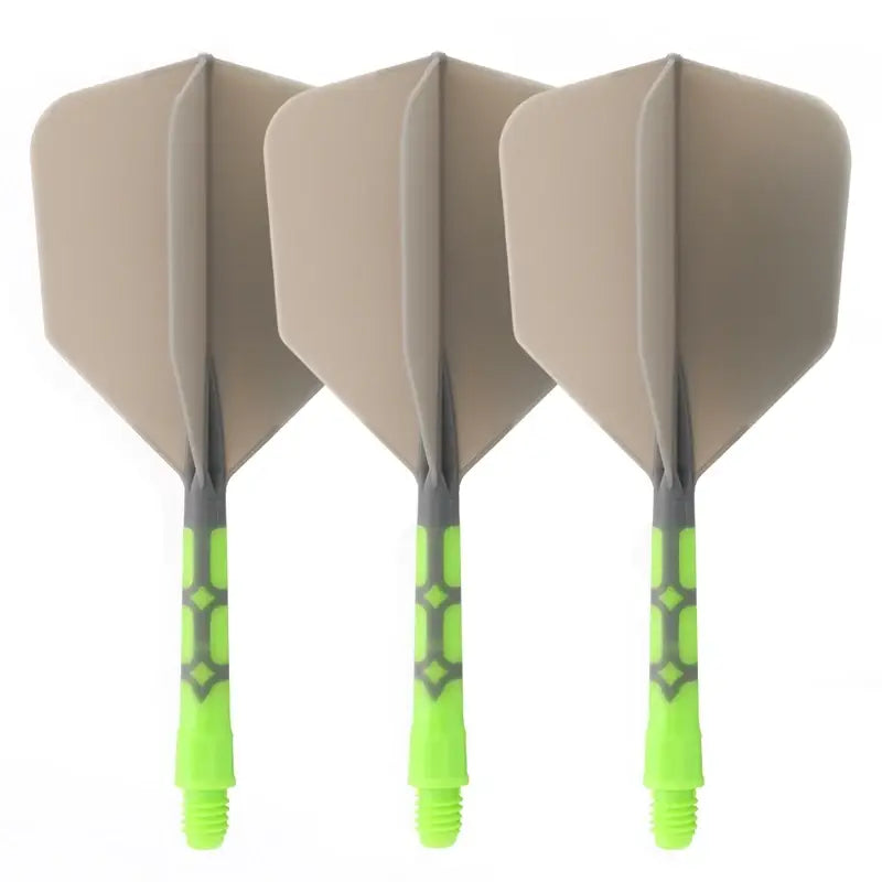 CUESOUL 929 New Launch ROST T19 Integrated Dart Shaft and Flights Big Wing Shape,Set of 3-Grey