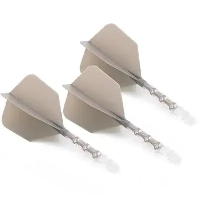 CUESOUL 929 New Launch ROST T19 Integrated Dart Shaft and Flights Big Wing Shape,Set of 3-Grey