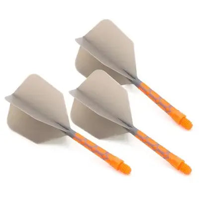 CUESOUL 929 New Launch ROST T19 Integrated Dart Shaft and Flights Big Wing Shape,Set of 3-Grey