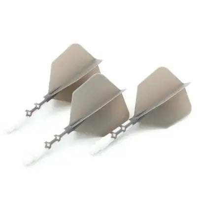 CUESOUL 929 New Launch ROST T19 Integrated Dart Shaft and Flights Big Wing Shape,Set of 3-Grey