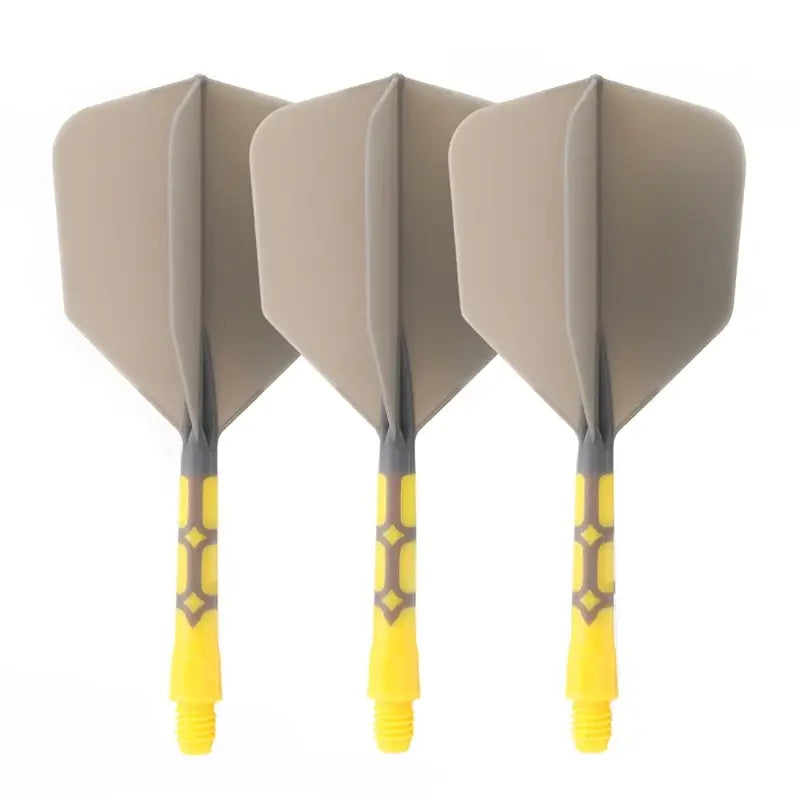 CUESOUL 929 New Launch ROST T19 Integrated Dart Shaft and Flights Big Wing Shape,Set of 3-Grey