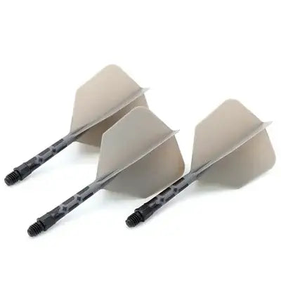 CUESOUL 929 New Launch ROST T19 Integrated Dart Shaft and Flights Big Wing Shape,Set of 3-Grey