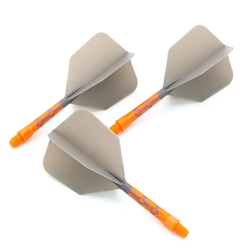 CUESOUL 929 New Launch ROST T19 Integrated Dart Shaft and Flights Big Wing Shape,Set of 3-Grey