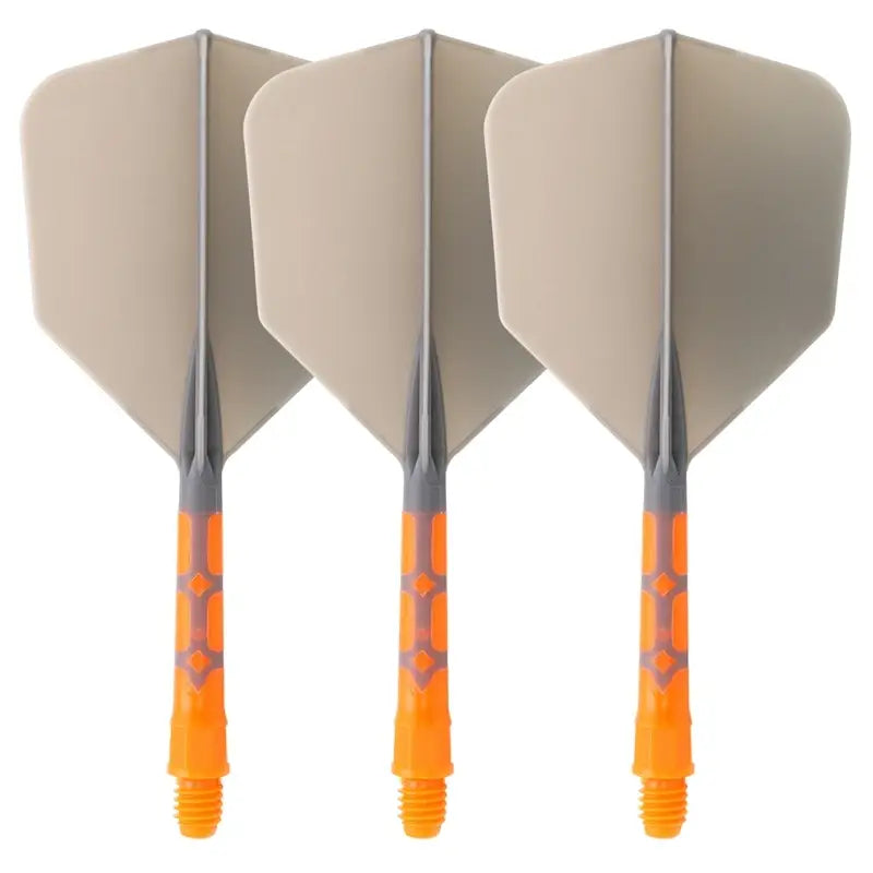 CUESOUL 929 New Launch ROST T19 Integrated Dart Shaft and Flights Big Wing Shape,Set of 3-Grey