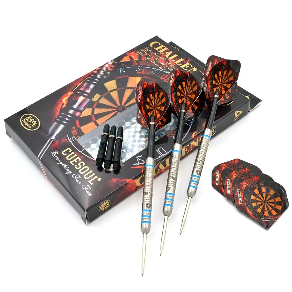 CUESOUL CHALLENGE 24g Slim Steel Tip Tungsten Dart Set 85%