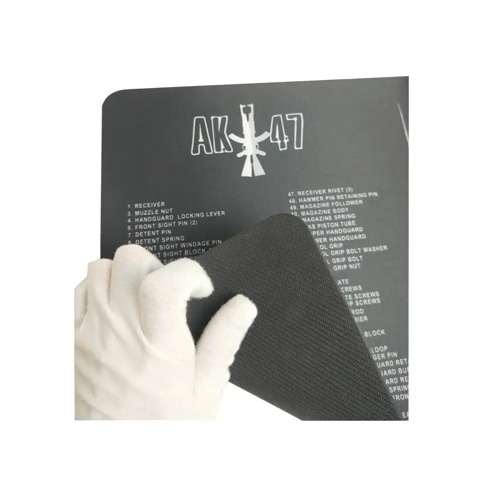 AR15 AK47 Glock Gun Cleaning Rubber Mat With Parts Diagram and Instructions Armorers Bench Mat Mouse Pad for Smith Colt