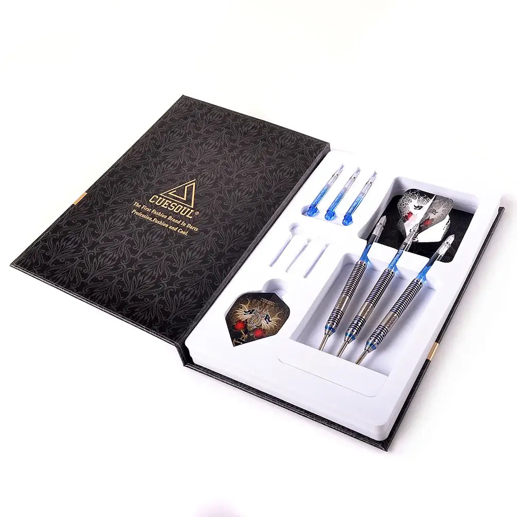 CUESOUL Dragon 22g/24g/26g Tungsten Steel Tip Darts,Dart Barrel with Golden Titanium Coated