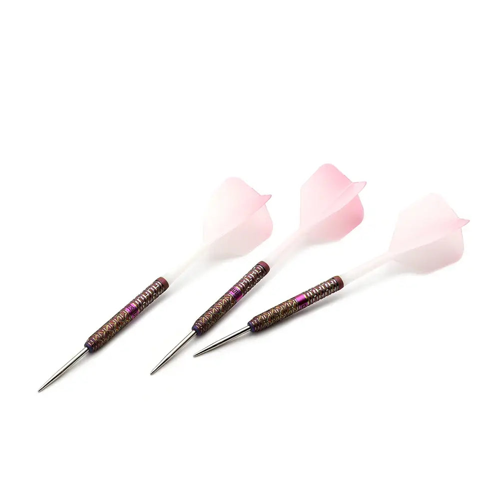 CUESOUL Pink Lady Cocktail with Oil Paint Finished-21g Steel Tip 90% Tungsten Dart Set