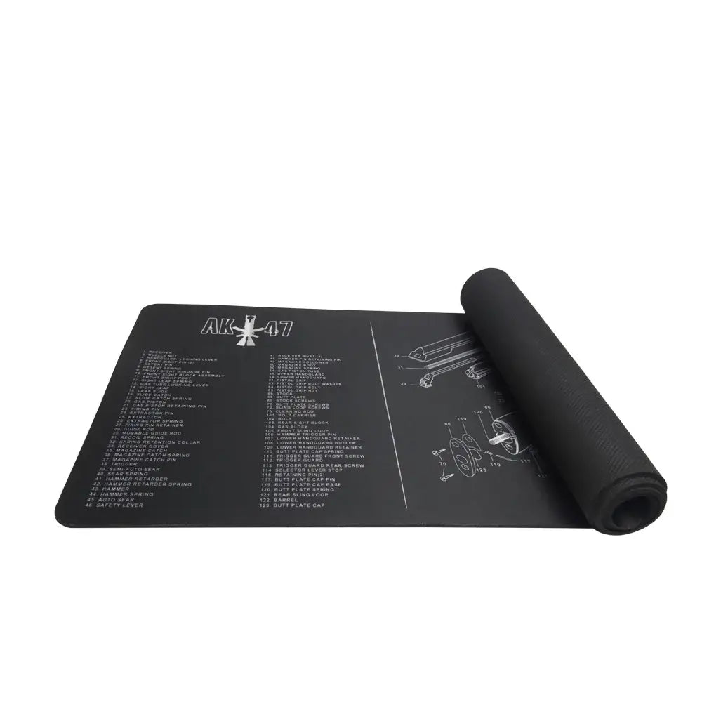 AR15 AK47 Glock Gun Cleaning Rubber Mat With Parts Diagram and Instructions Armorers Bench Mat Mouse Pad for Smith Colt