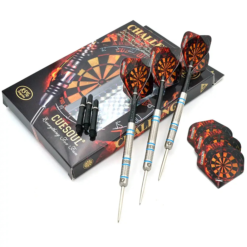 CUESOUL CHALLENGE 24g Slim Steel Tip Tungsten Dart Set 85%