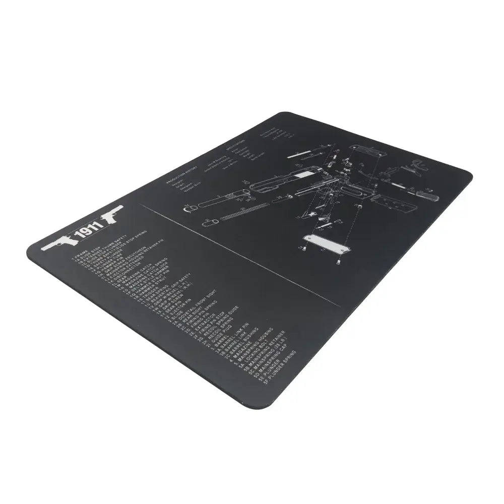 AR15 AK47 Glock Gun Cleaning Rubber Mat With Parts Diagram and Instructions Armorers Bench Mat Mouse Pad for Smith Colt