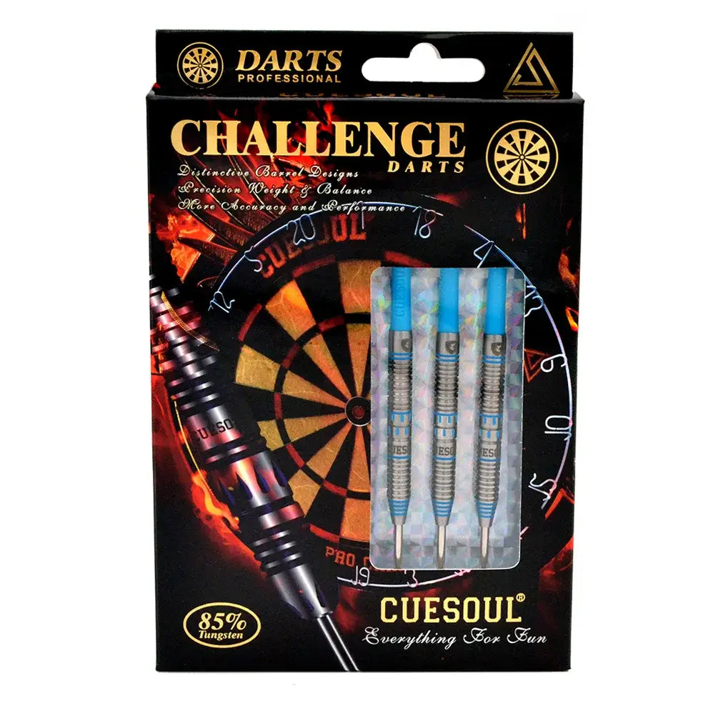 CUESOUL CHALLENGE 24g Slim Steel Tip Tungsten Dart Set 85%