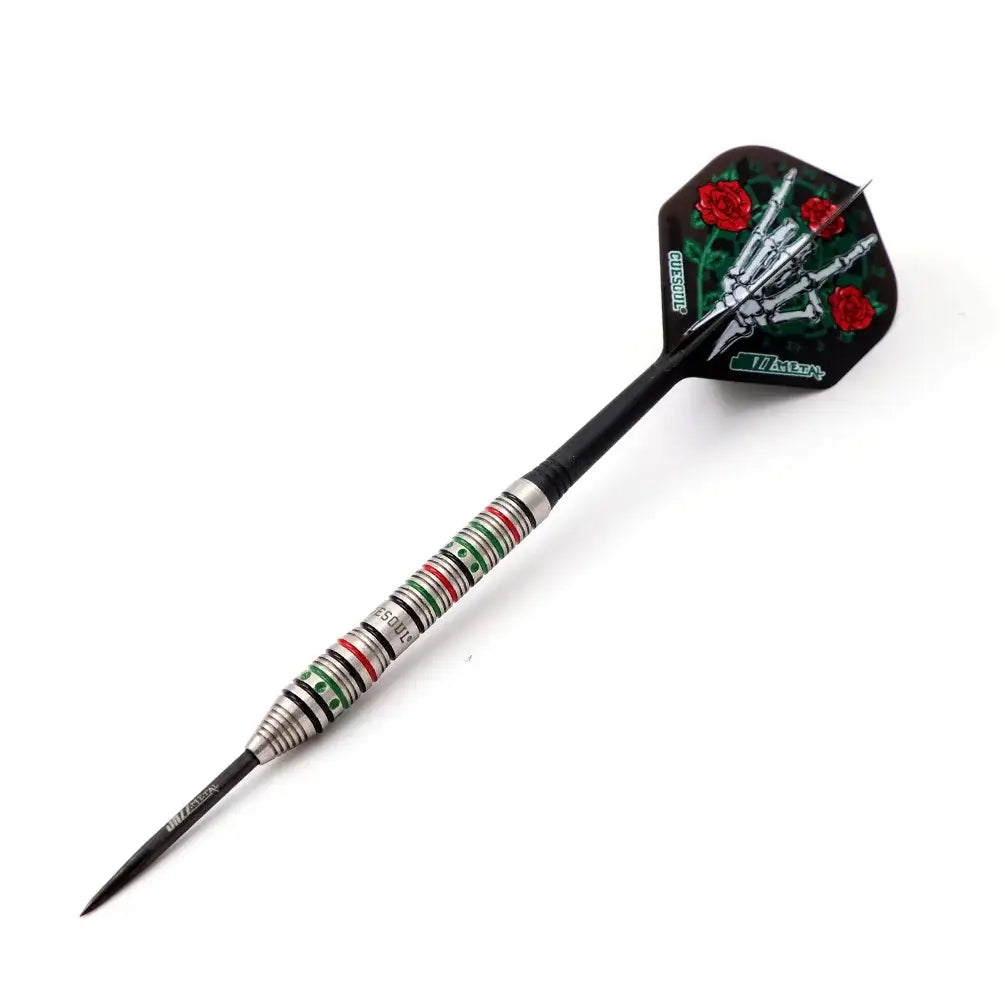 CUESOUL JAZZ-METAL 21/23/25g Steel Tip 90% Tungsten Dart Set with Integrated ROST Dart Flights and Wristband