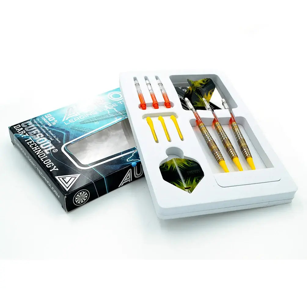 CUESOUL AURORA Soft Tip Tungsten Darts 18g with Titanium Nitride Coating