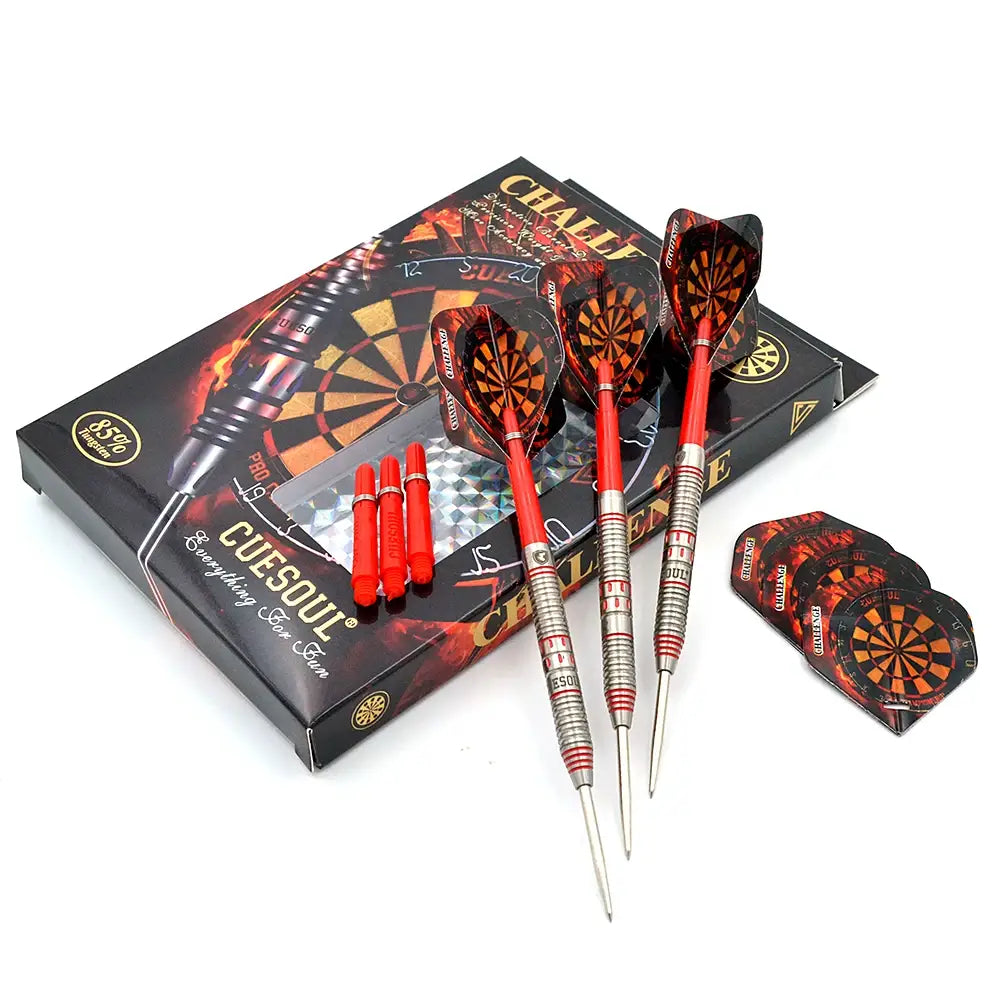 CUESOUL CHALLENGE 24g Slim Steel Tip Tungsten Dart Set 85%