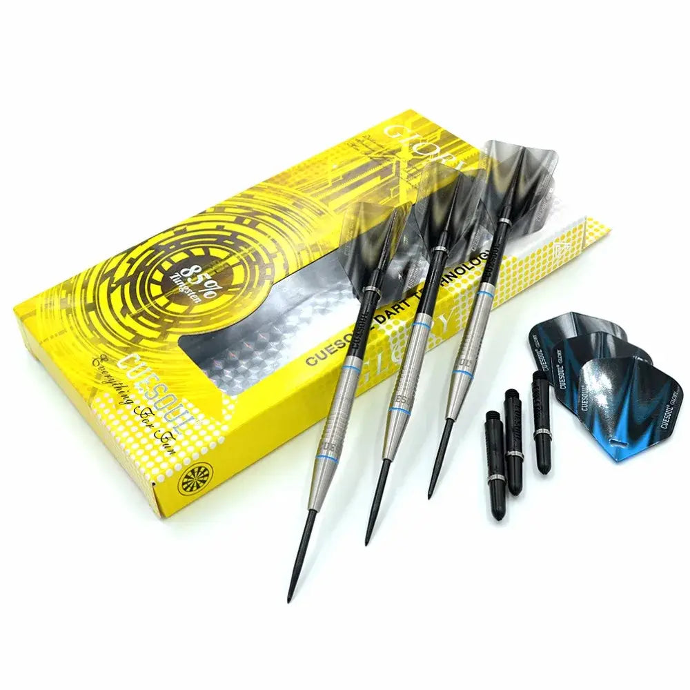 CUESOUL GLORY 85% Tungsten 22g Steel Tip Dart Set Professional darts