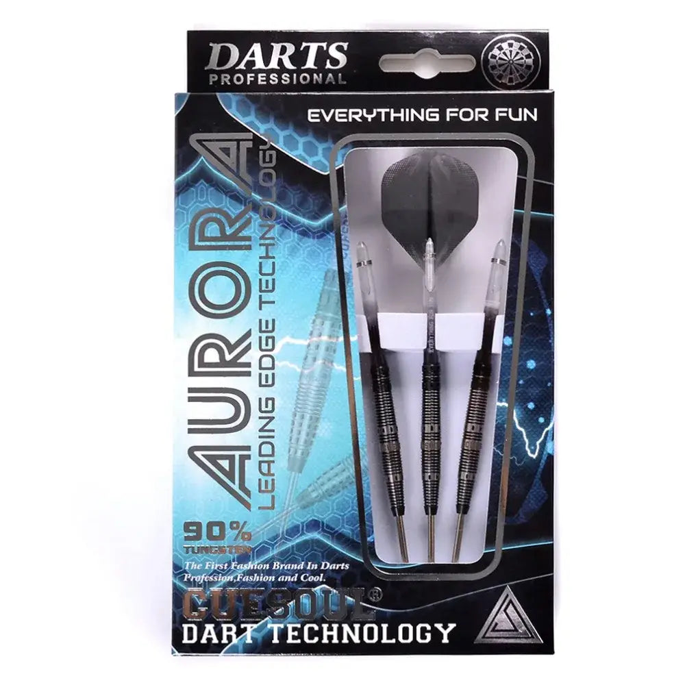 CUESOUL AURORA 23g Steel Tip Tungsten Dart Set,Gold Titanium Nitride Coating