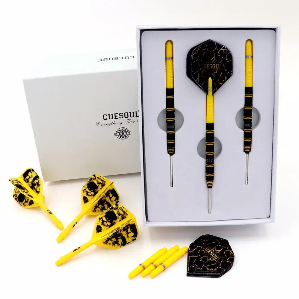 CUESOUL CHALLENGE 90% 22g/24g/26g Steel Tip Tungsten Dart Set