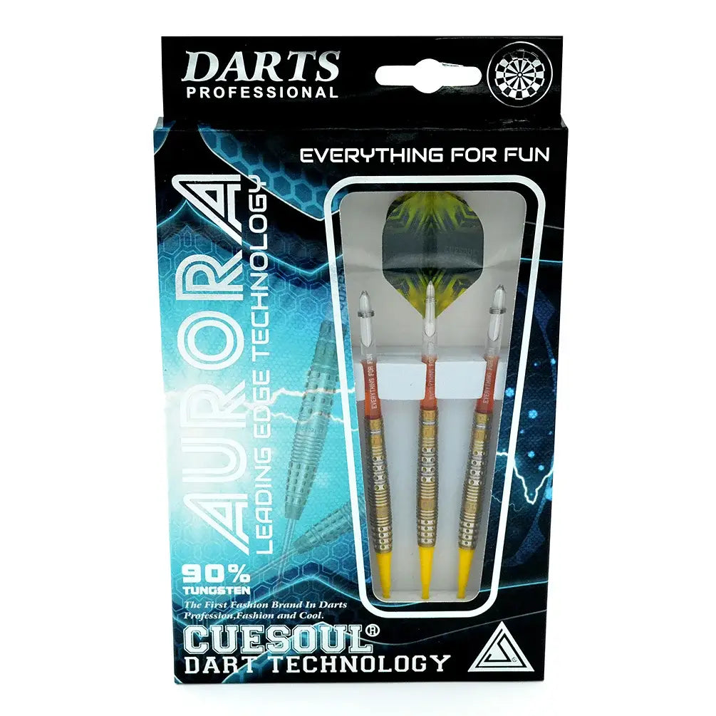 CUESOUL AURORA Soft Tip Tungsten Darts 18g with Titanium Nitride Coating