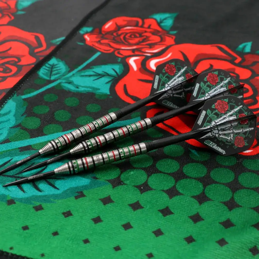 CUESOUL JAZZ-METAL 21/23/25g Steel Tip 90% Tungsten Dart Set with Integrated ROST Dart Flights and Wristband