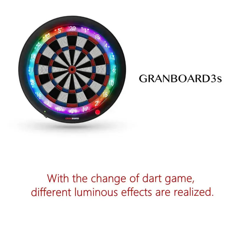 Original Dart Board Led Light Surround GranBoard 3S Bluetooth Electronic Soft Tip Smart Dartboard with Online Game Play