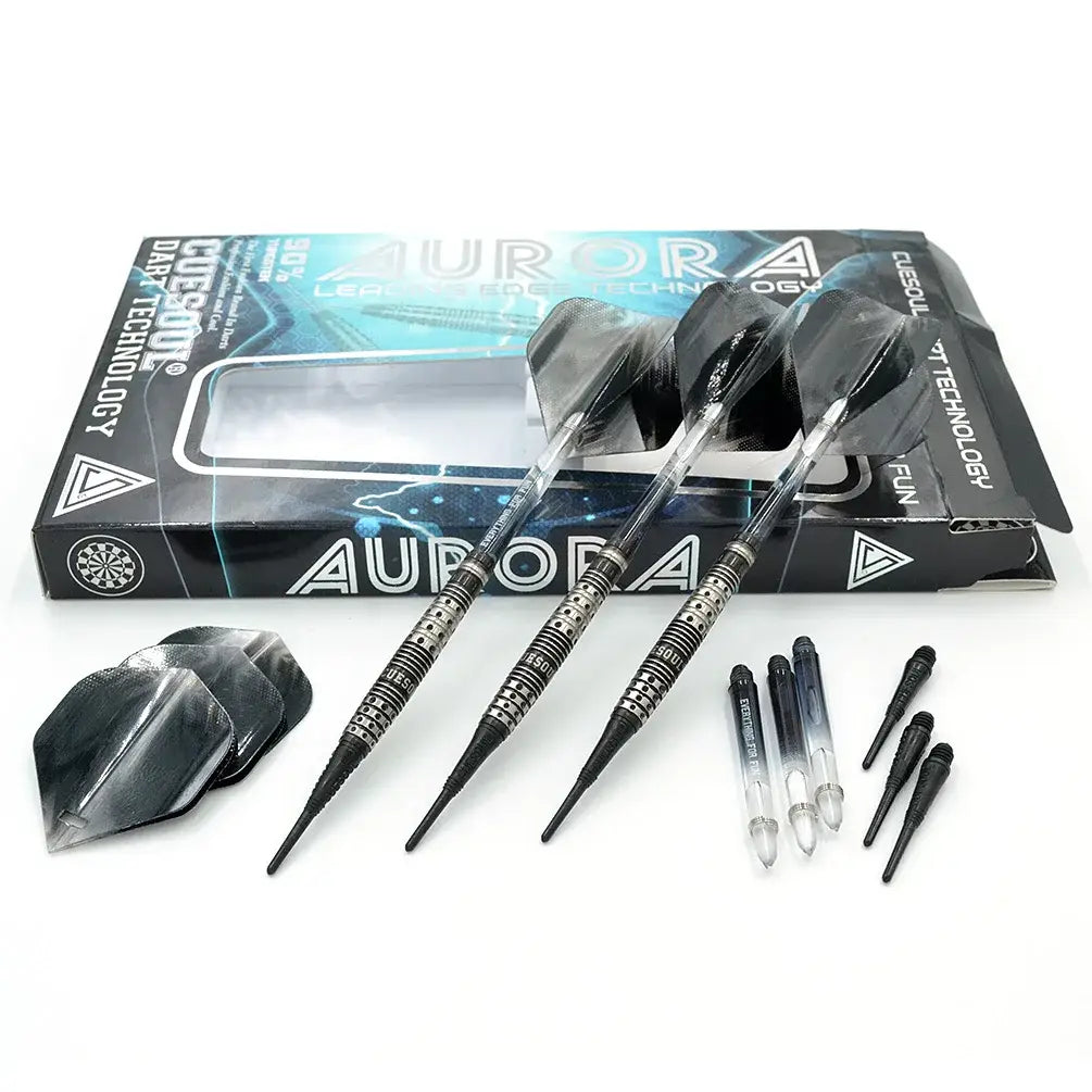 CUESOUL AURORA Soft Tip Tungsten Darts 18g with Titanium Nitride Coating