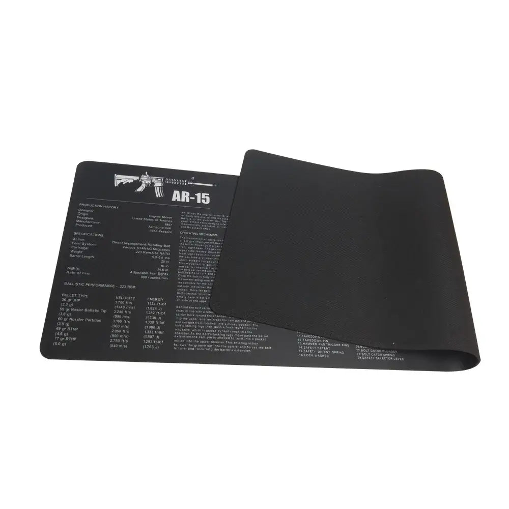 AR15 AK47 Glock Gun Cleaning Rubber Mat With Parts Diagram and Instructions Armorers Bench Mat Mouse Pad for Smith Colt