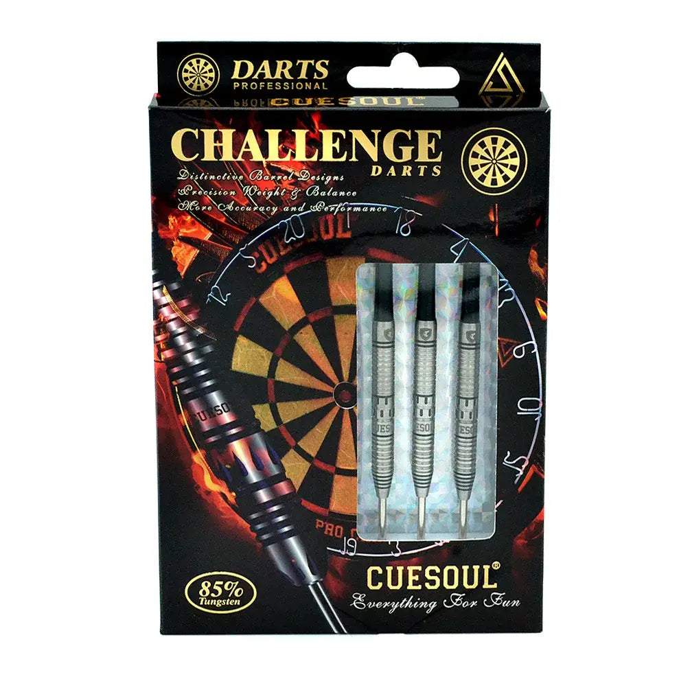 CUESOUL CHALLENGE 24g Slim Steel Tip Tungsten Dart Set 85%