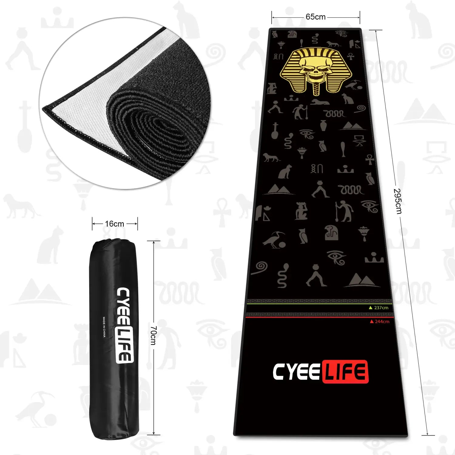 Cyeelife Official Authentic Products Darts Carpet Dart Throw Line Starting Line Widened and Lengthened Professional