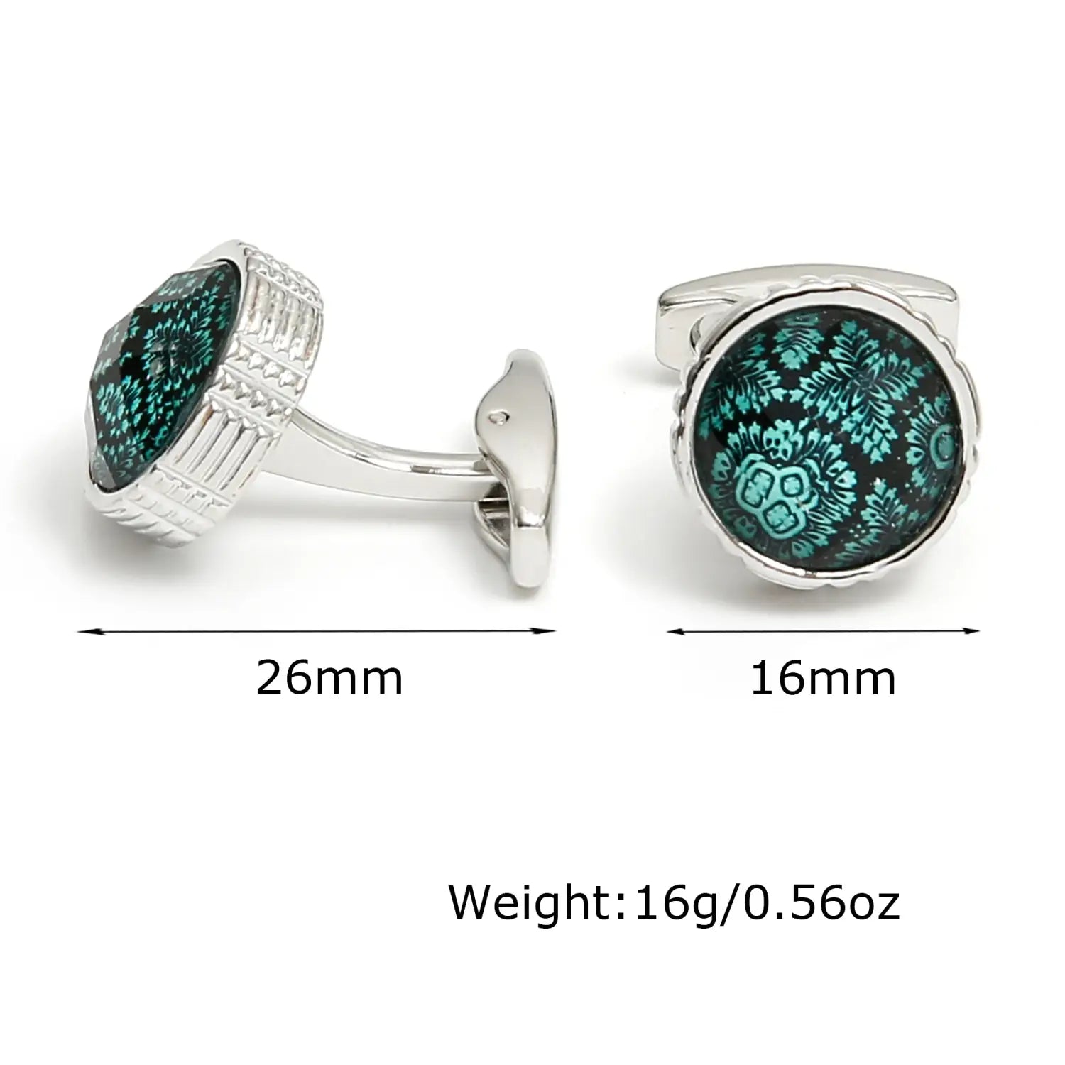 TOMYE Green CuffLinks