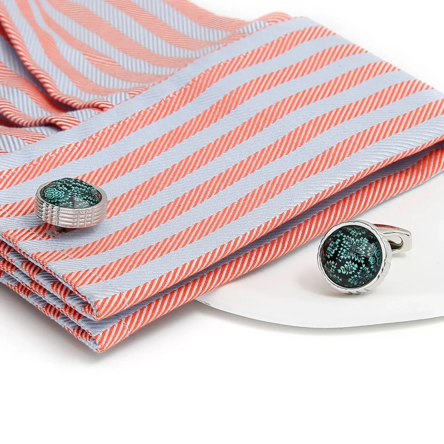 TOMYE Green CuffLinks