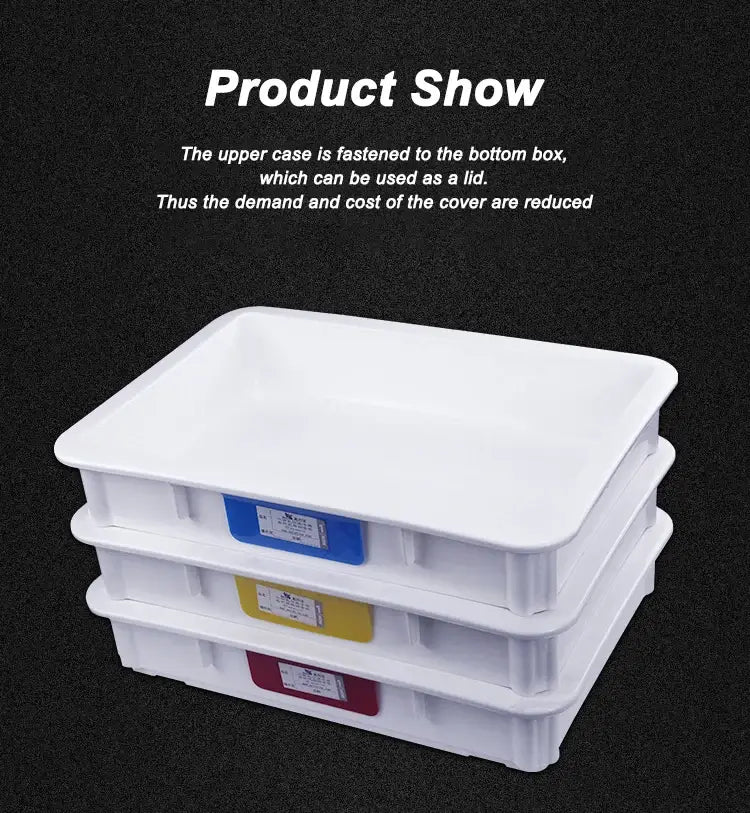 Pizzathome Pizza Dough Proofing Box Stackable Commercial Quality Trays with Covers Pizza Dough Container Plastic Dough